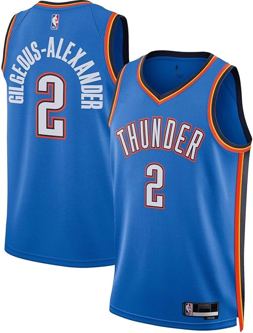 Oklahoma City Thunder Nike Blue Swingman Jersey - Icon Edition