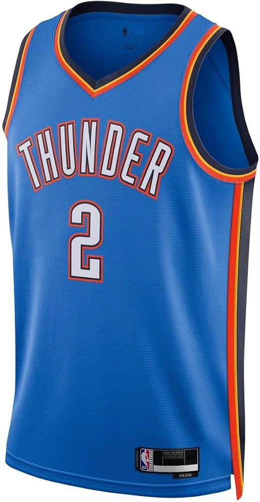 Oklahoma City Thunder Nike Blue Swingman Jersey - Icon Edition