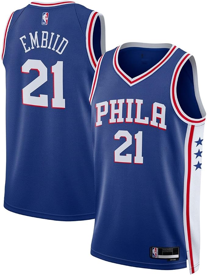Philadelphia 76ers NBA Blue Icon Edition Swingman Jersey