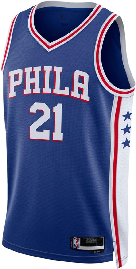 Philadelphia 76ers NBA Blue Icon Edition Swingman Jersey