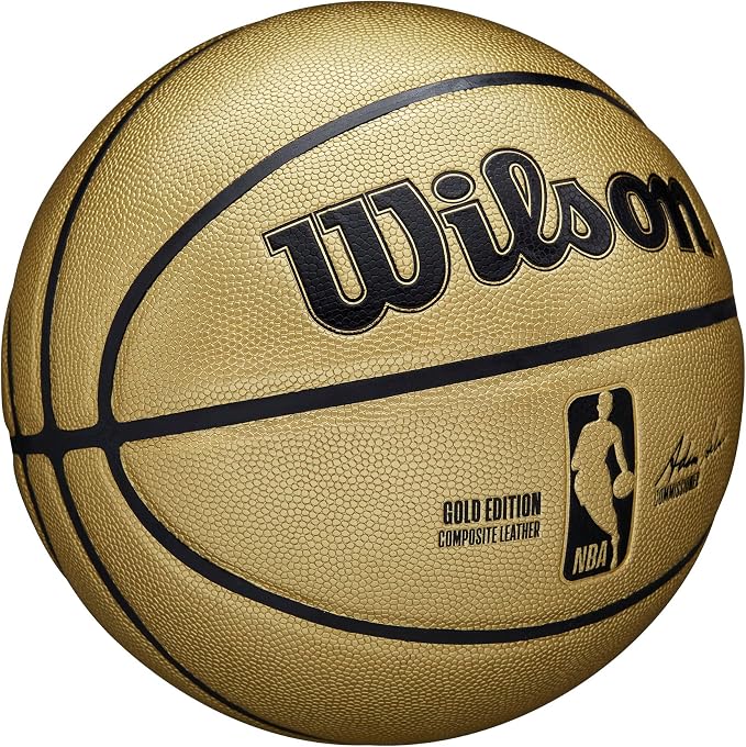 NBA Wilson Gold Embossed Basketball - Collectible Item