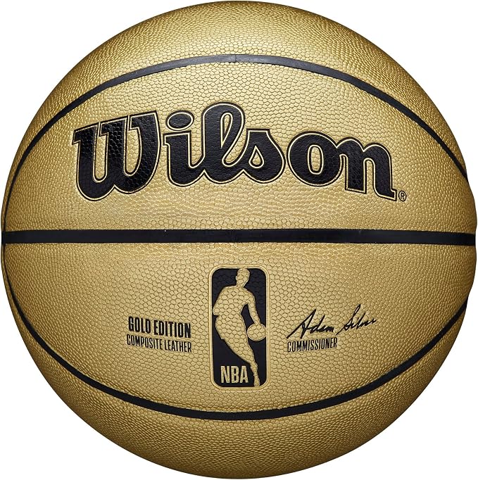 NBA Wilson Gold Embossed Basketball - Collectible Item