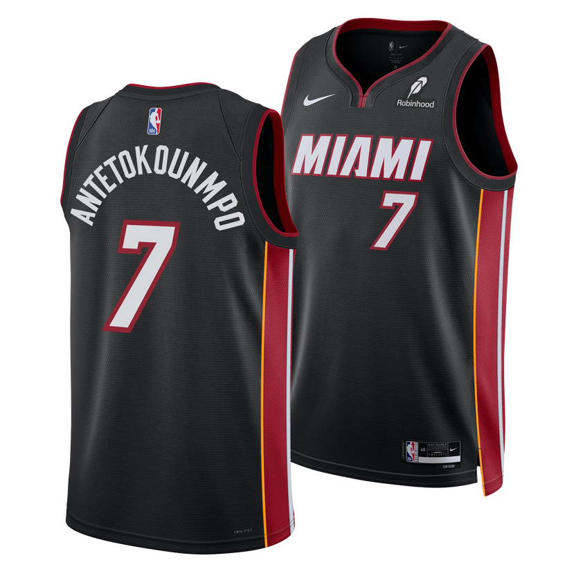 Miami Heat Black Swingman Jersey - Icon Edition