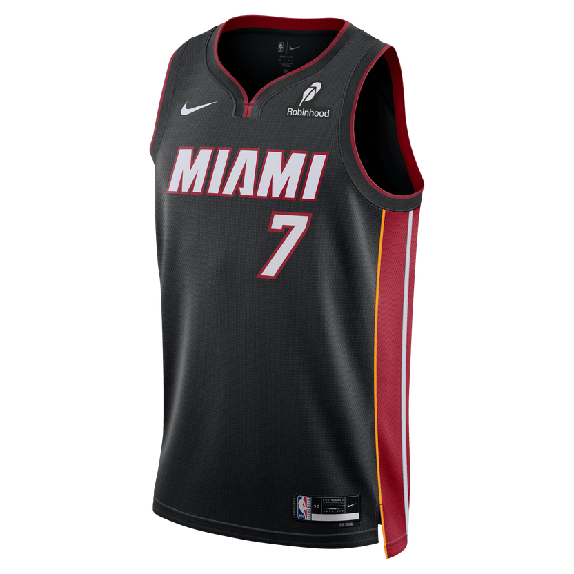 Miami Heat Black Swingman Jersey - Icon Edition